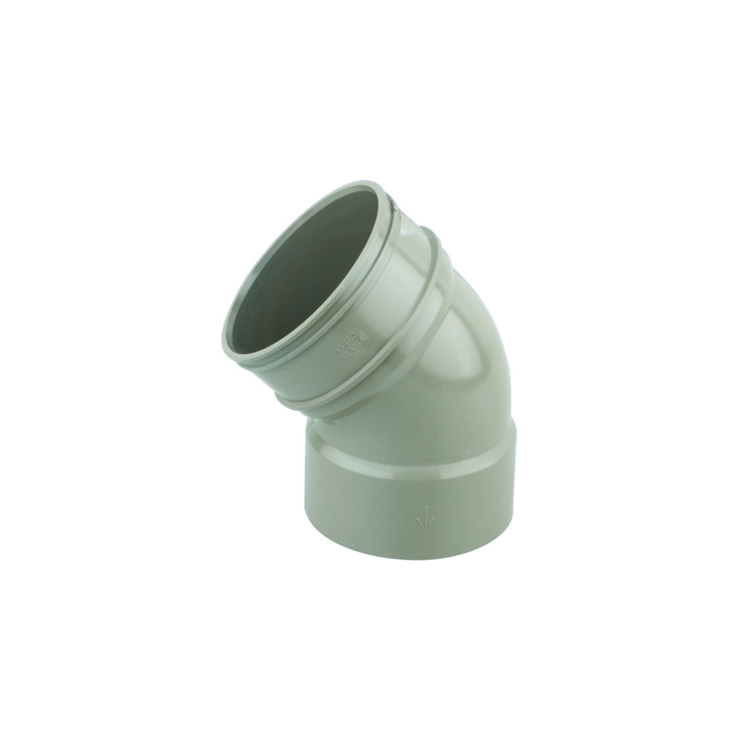 110mm Osma Soil Double Solvent Weld Bend 45 Degree - Wavin (Olive) - 4S463E