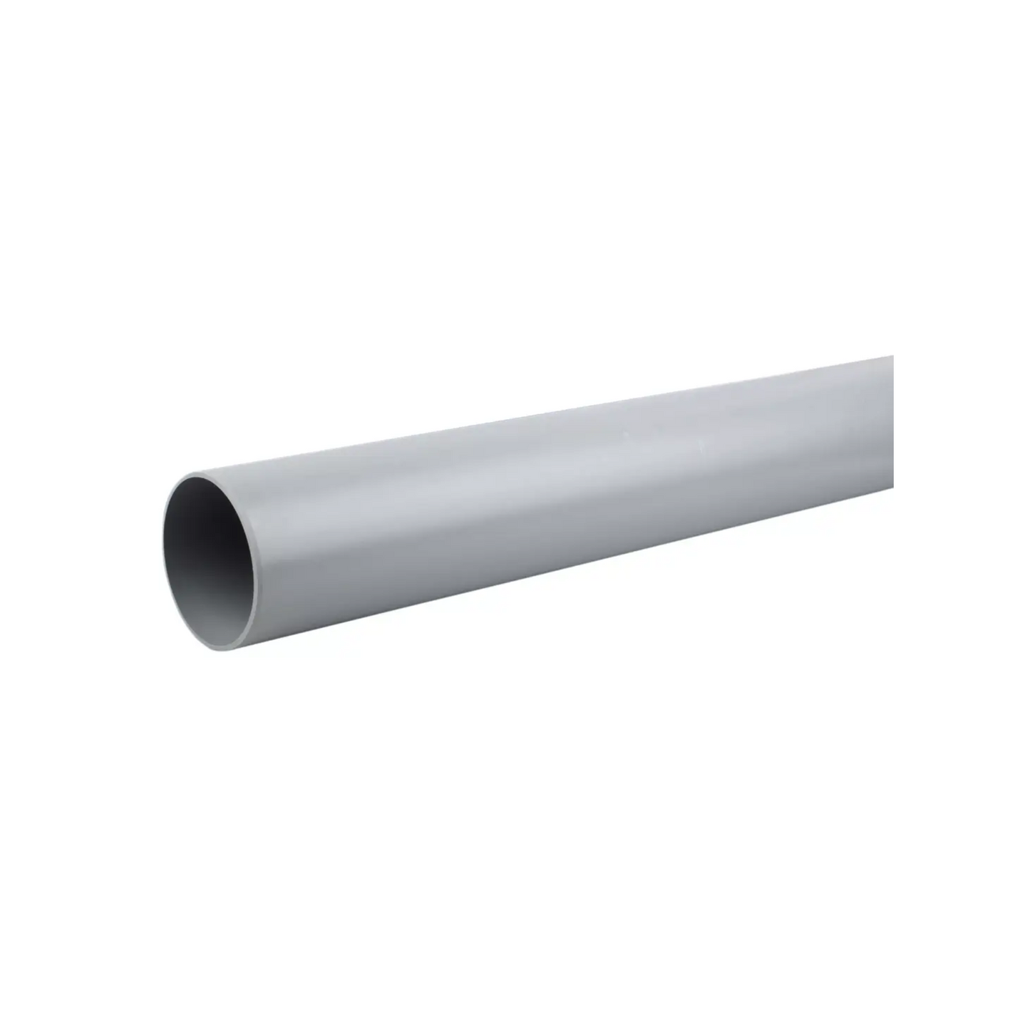 82mm x 4M OsmaSoil Plain‑Ended Pipe - Wavin (Grey) - 3S074G