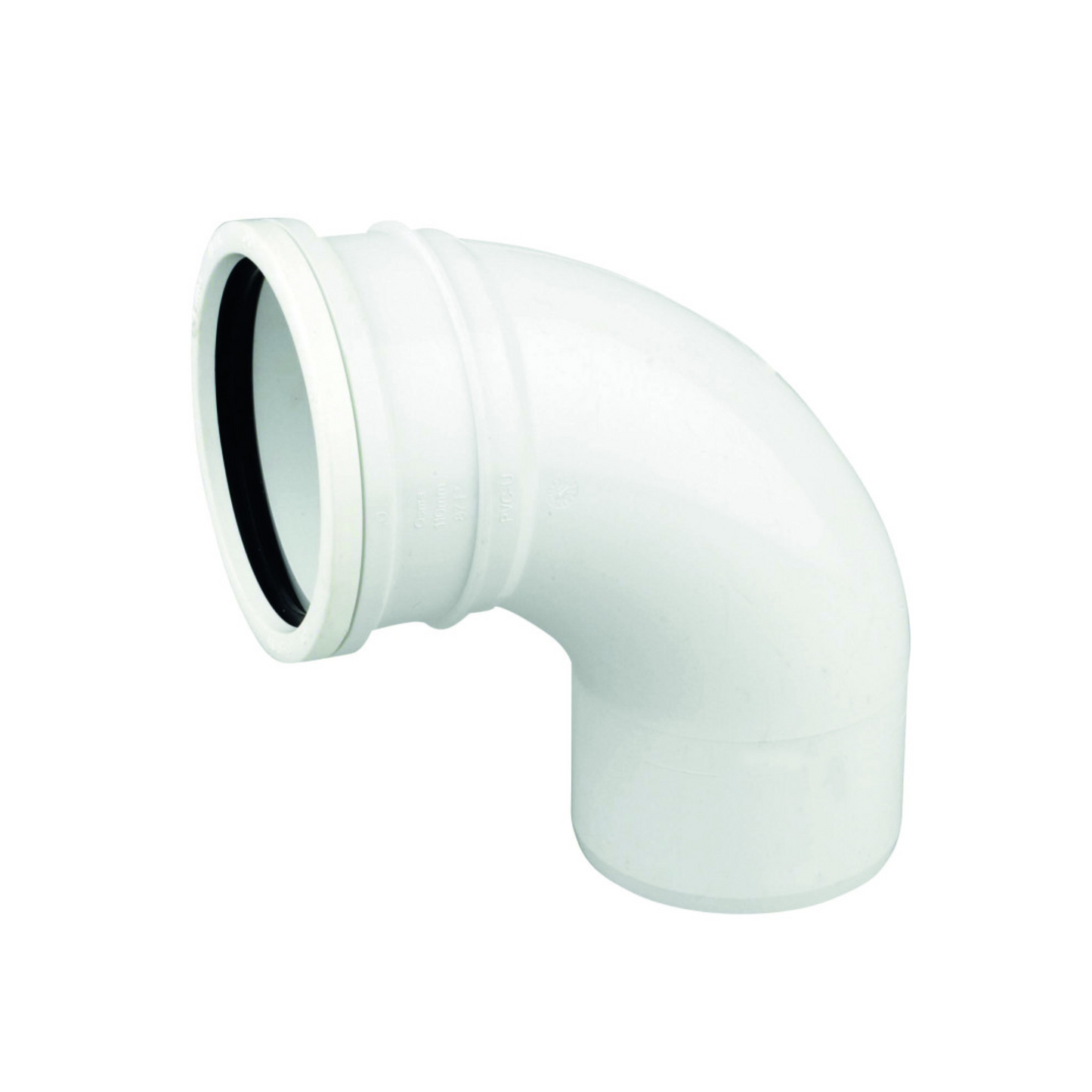 Wavin OsmaSoil Ring-Seal Single Socket Bend (White) 110mm x 87.5° - 4S161W
