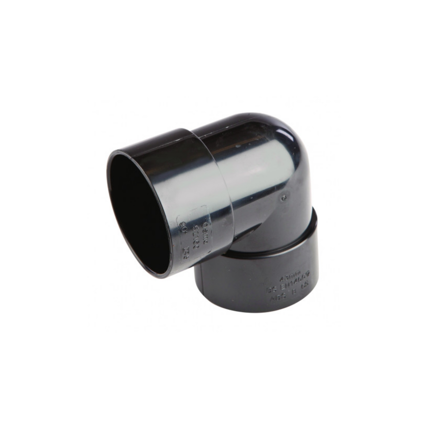 50mm Osma Weld Waste Knuckle Bend 90 Degree - Wavin (Black) - 2Z160B