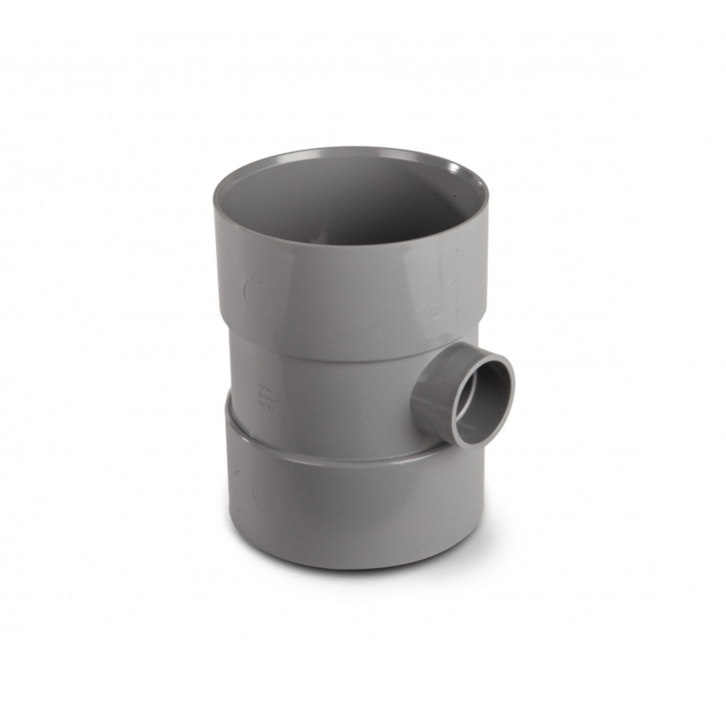 110mm x 32mm OsmaSoil Double Solvent Weld Bossed Pipe - Wavin (Grey) - 4S483G