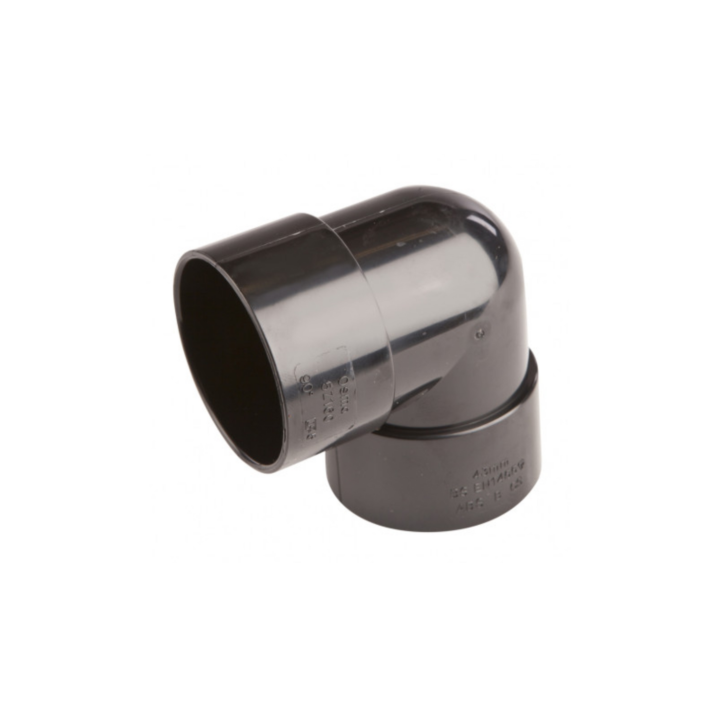 40mm Osma Weld Waste Knuckle Bend 90 Degree - Wavin (Black) - 5Z160B