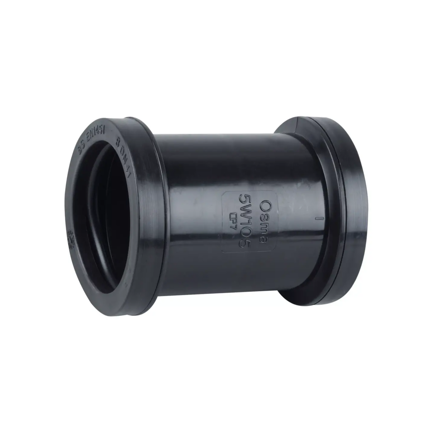 40mm Osma Push‑Fit Waste Double Socket - Wavin (Black) – 5W105B