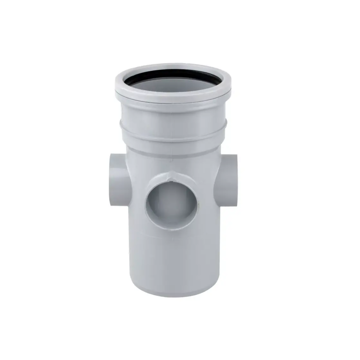 Wavin OsmaSoil Ring Seal Bossed Pipe (Grey) 110mm- 4S589G