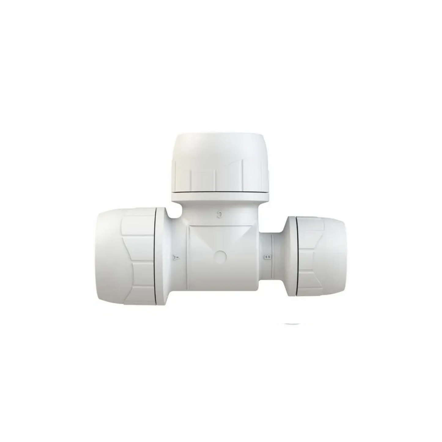 Polypipe Polyplumb Enhanced End Reducing Tee 15mm 10mm x 15mm - PB1415EW