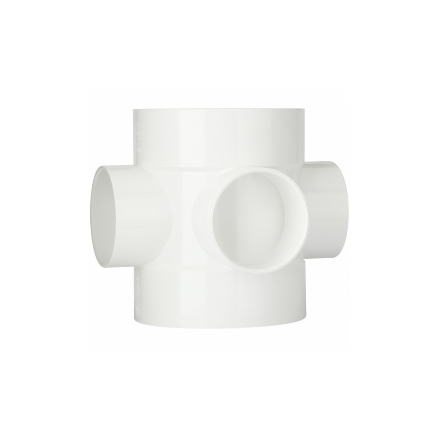 Polypipe System 2000 Short Boss Pipe Double Solvent Socket (White) 110mm - SE60W
