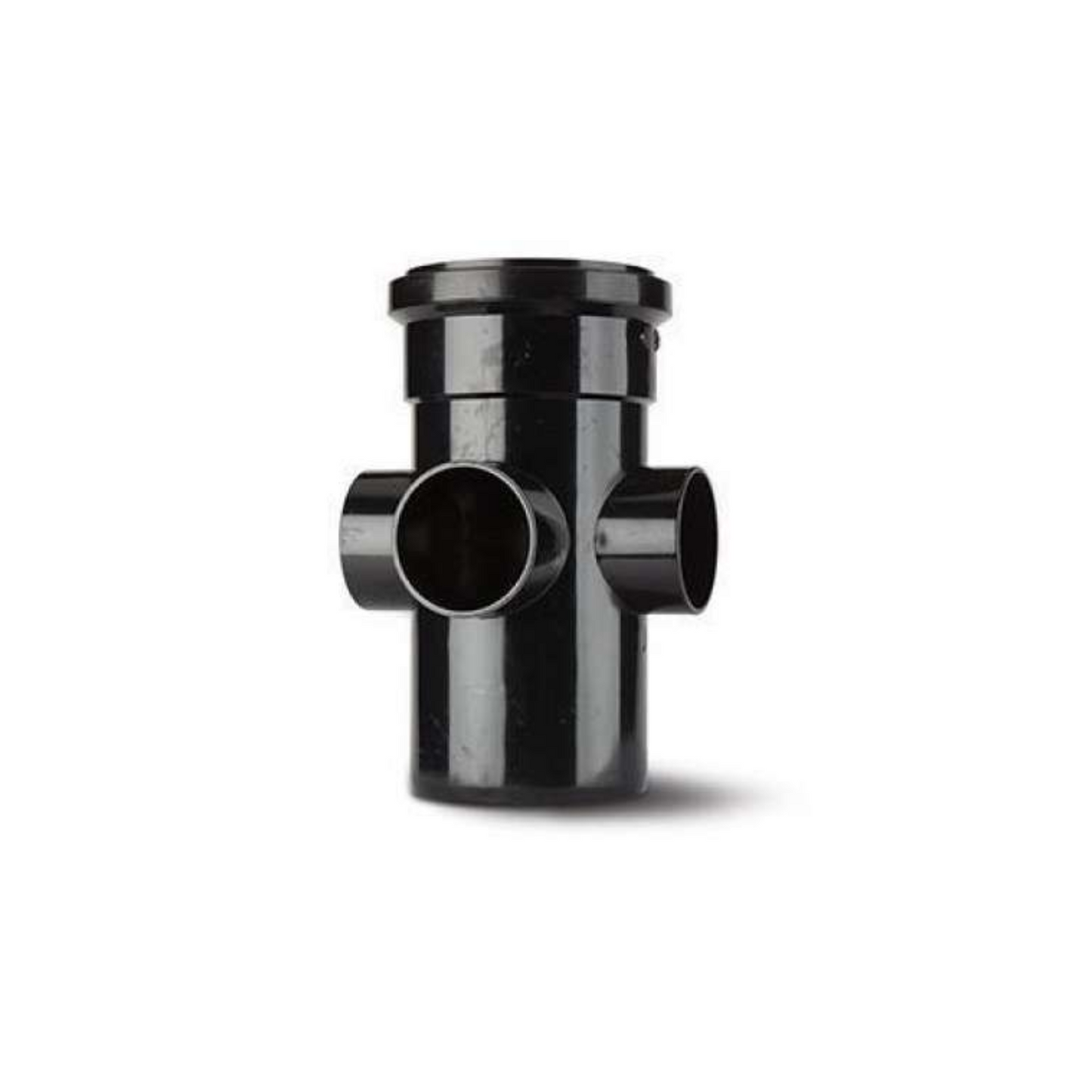 Polypipe Polysoil Ring Seal Boss Pipe 3-Way Single-Socket (Black) 110mm - SJ454B