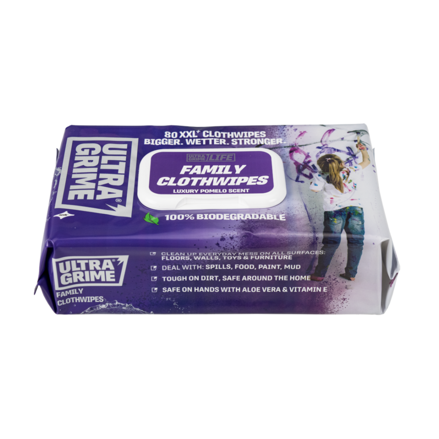 UltraGrime Life Family Wipes (White) Pack of 80 – 5610