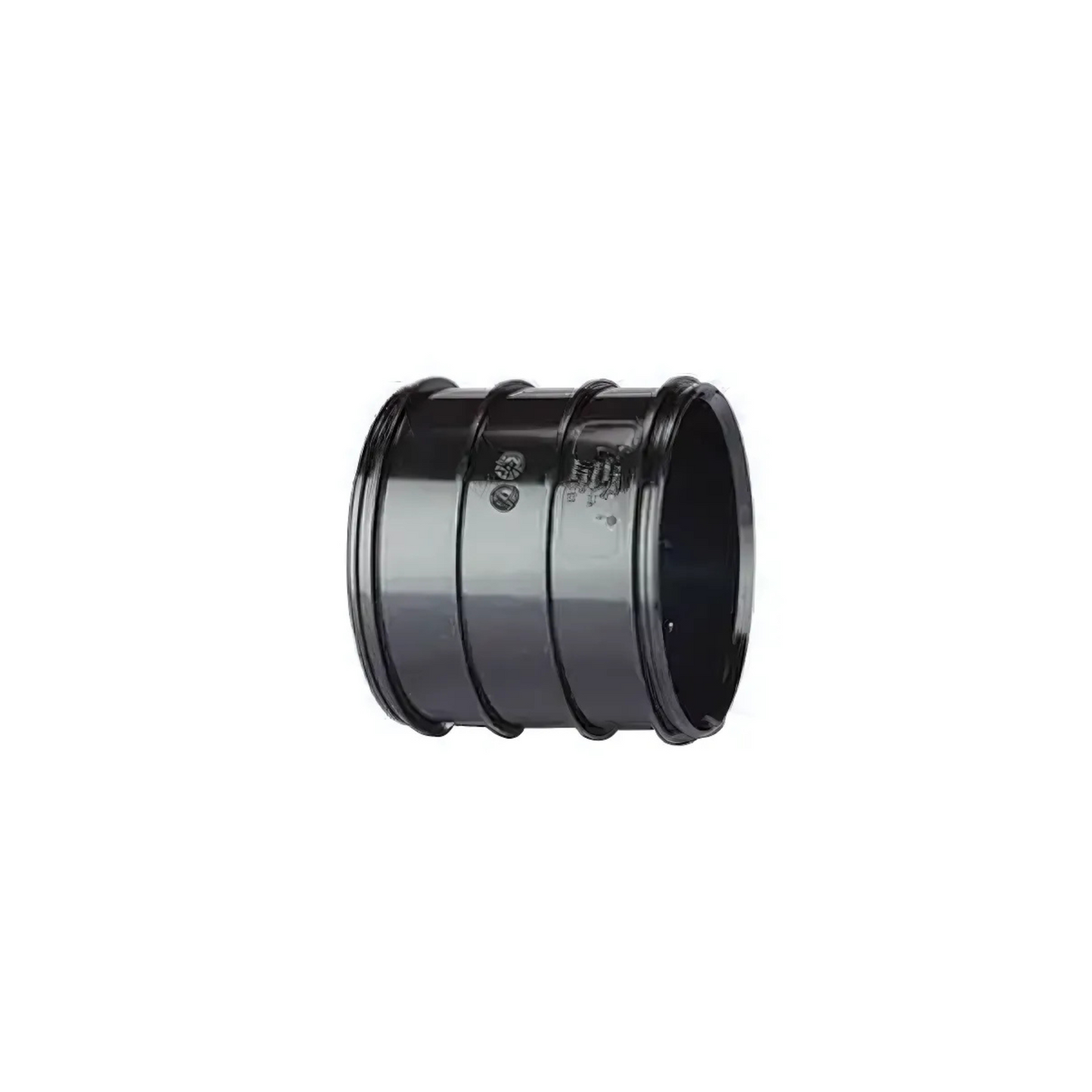 Polypipe System 2000 Double Socket Coupler (Black) 110mm - SWH16B