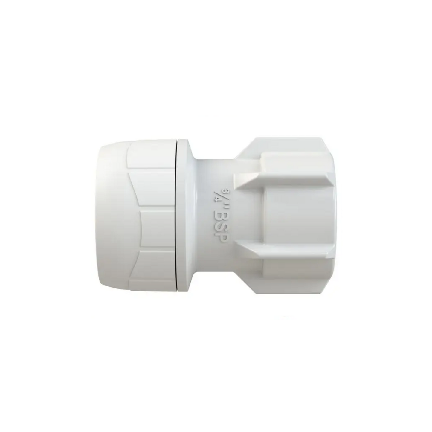 Polypipe Polyplumb Enhanced Hand Tightened Tap Connector 22mm x 3/4" - PB2722EW