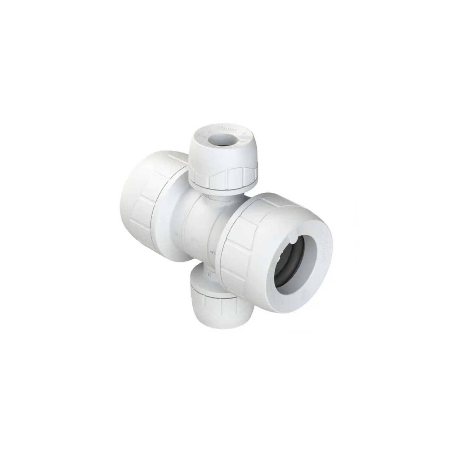 Polypipe Polyplumb Enhanced 2-Port Socket/Socket 22mm x 10mm - PB2822EW
