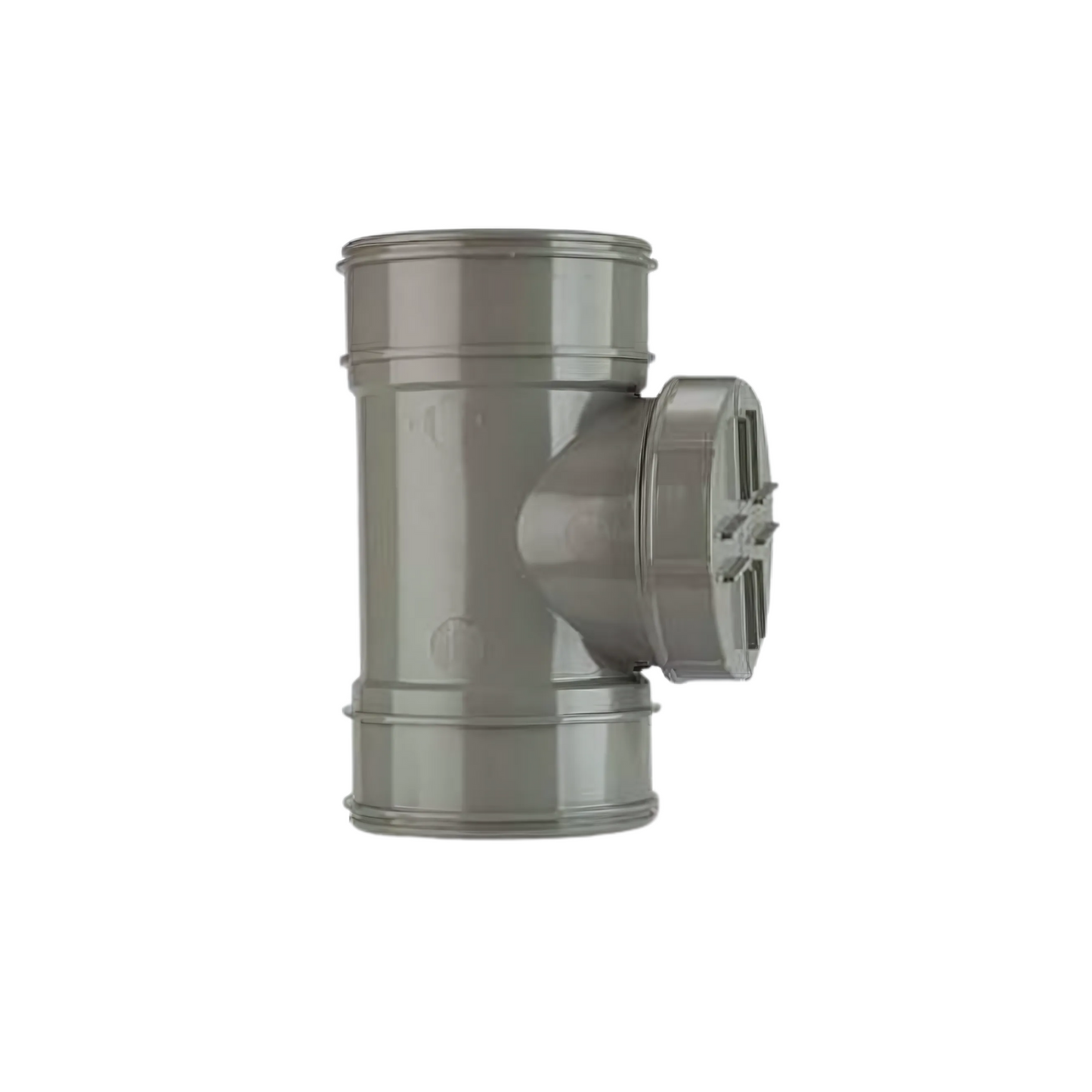 Polypipe Short Access Pipe Double Socket (Grey) 4in/110mm - SWA44SG