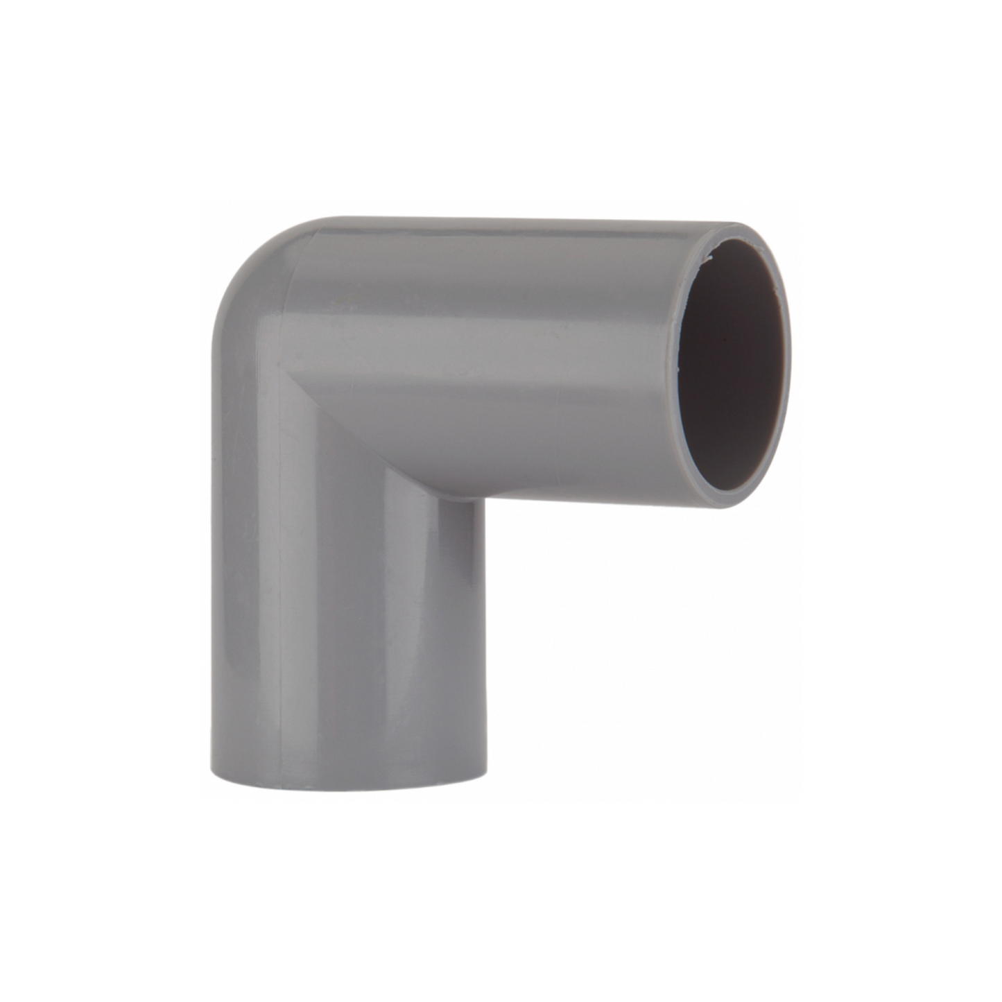 21.5mm x 90° Push-Fit Overflow Knuckle Bend - Polypipe (Grey) - VP45G