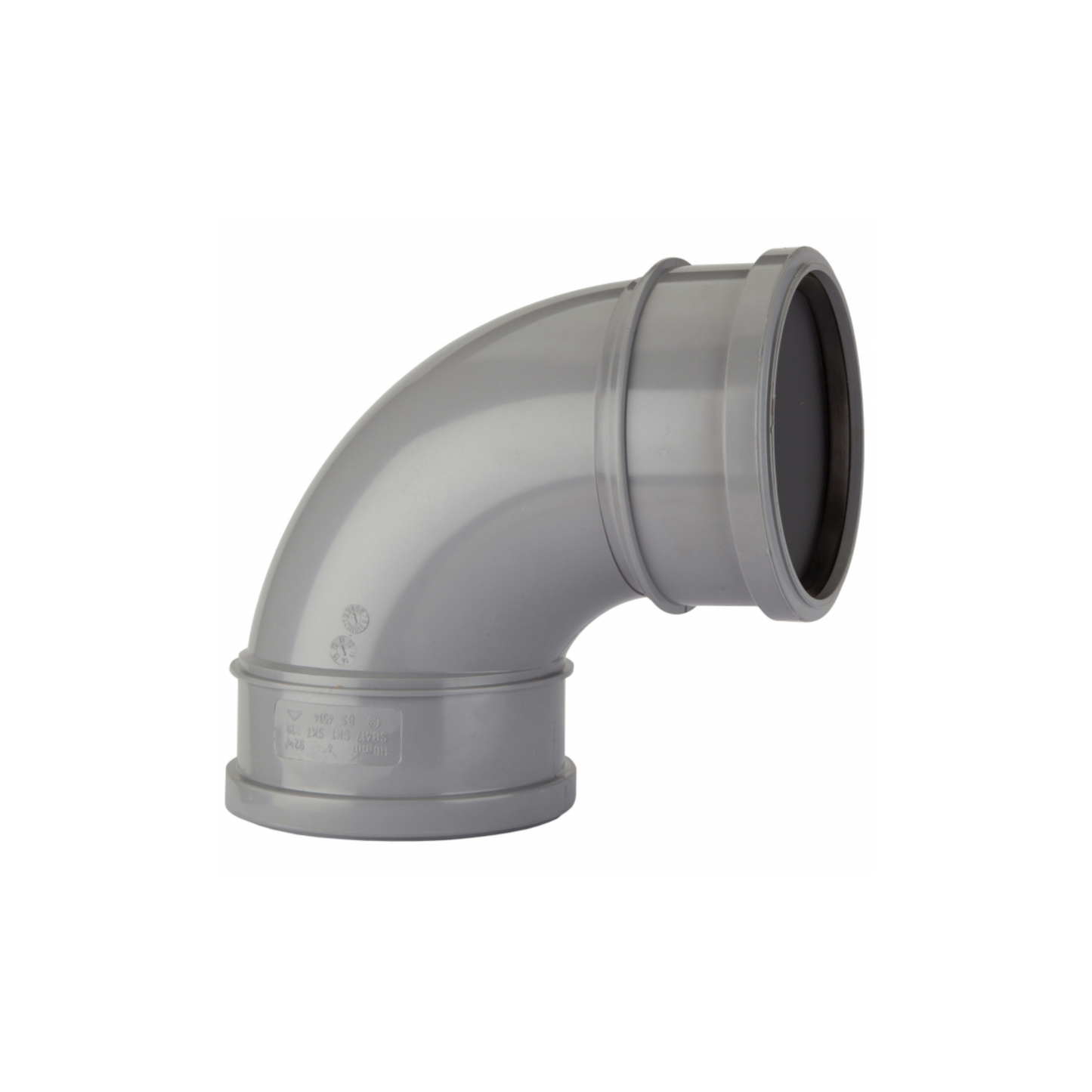 Polypipe PolySoil Double Socket Bend Double Socket (Grey) 110mm x 92.5° - SB417G