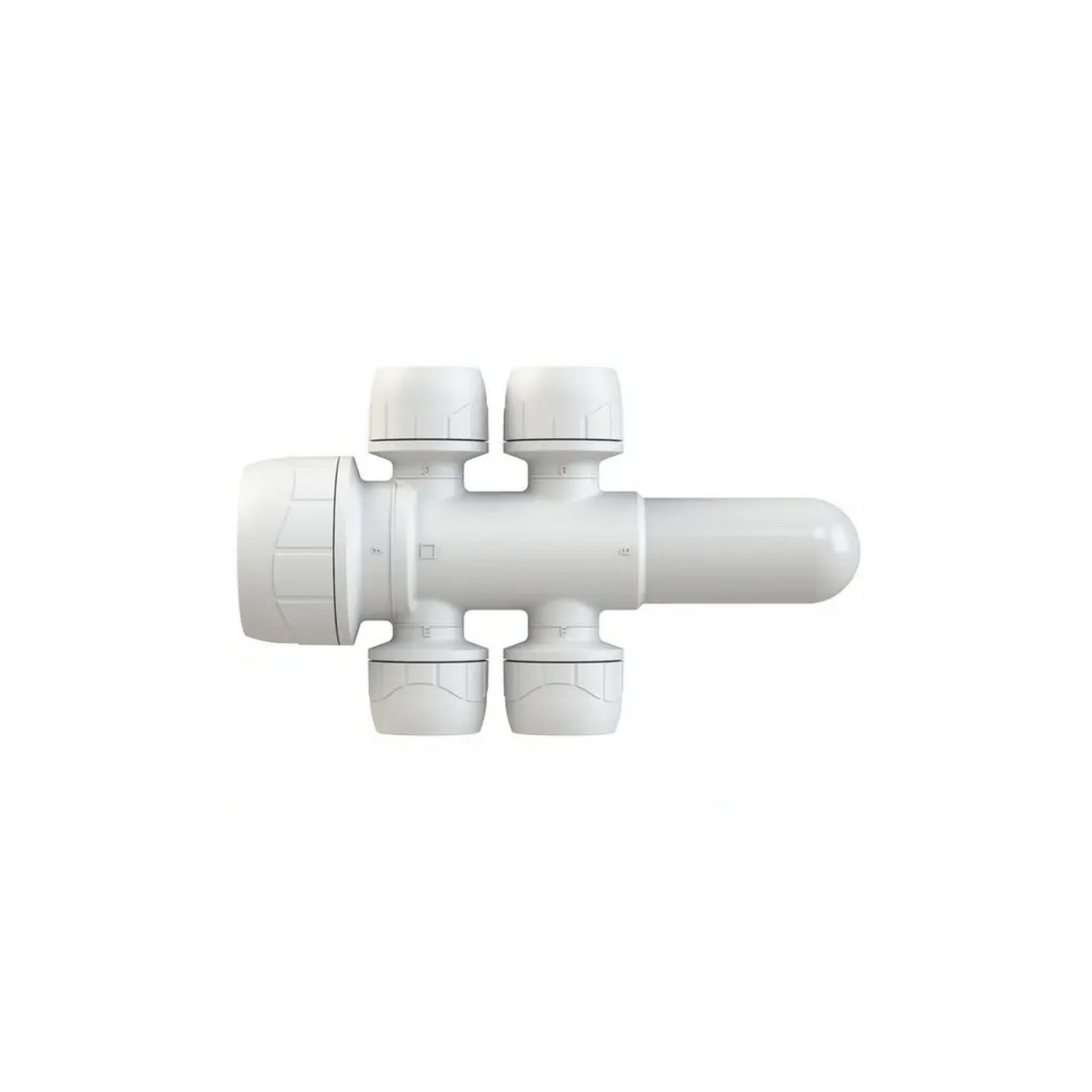 Polypipe Polyplumb Enhanced 4-Port Socket/Spigot 22mm x 10mm - PB4922EW