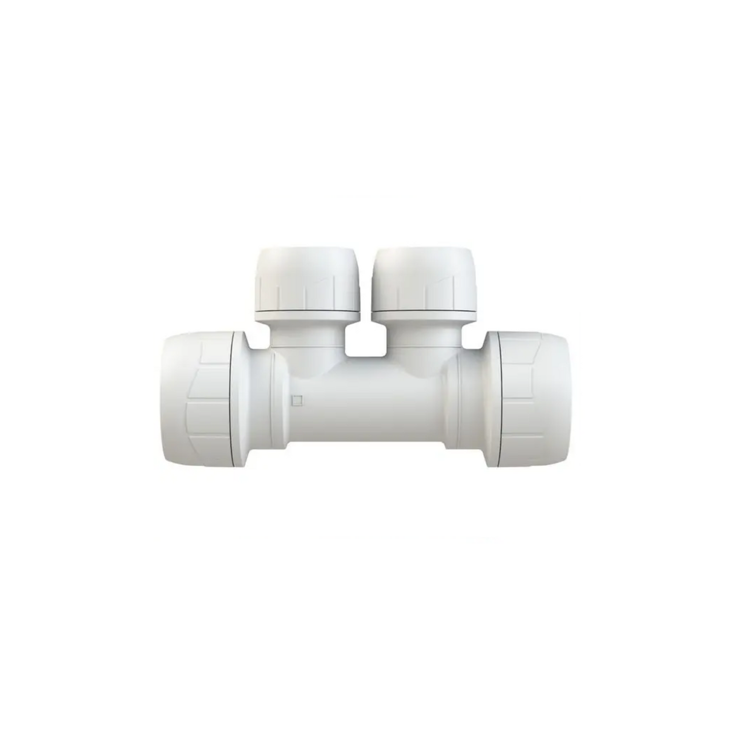 Polypipe Polyplumb Enhanced 2-Port Socket/Socket 22mm x 15mm - PB7322152EW
