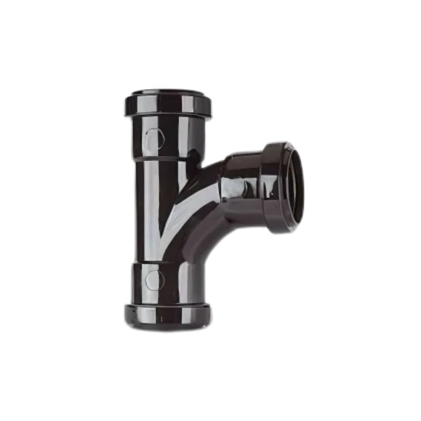 Polypipe Waste Push-Fit Degree Swept Tee (Black) 40mm x 91.25° - WP22B