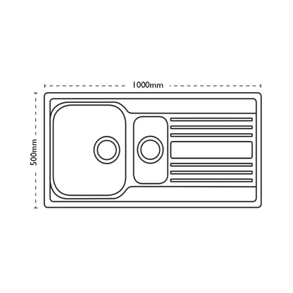 Carron Phoenix Rapid 150 Sink (Stainless Steel) - 101.0493.239