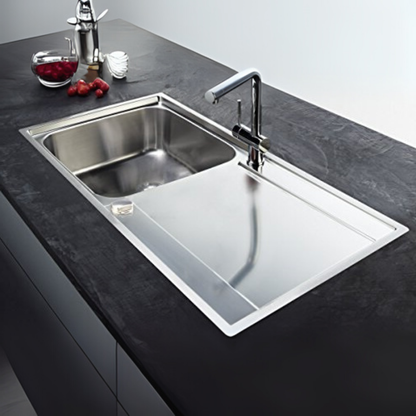Franke Maris MRX 211 1 Bowl Inset Sink Right-Hand Drainer (Stainless Steel) – 127.0305.145