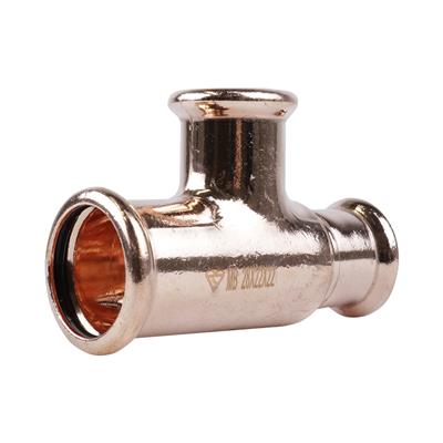 Pressfit Water Reducing Tee Branch (Copper) 28mm x 22mm x 22mm – PFWRT-282222