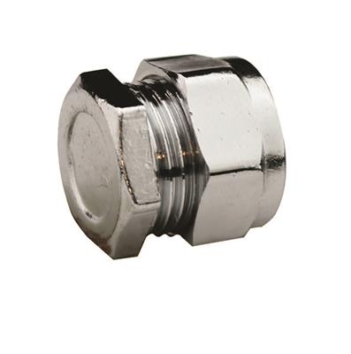 Chrome Compression End Cap (Chrome) 15mm – CCEC-15