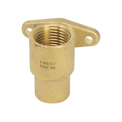 Endfeed Fitting Wall Plate Elbow with Stop (Copper) 15mm x ½″ BSP Female –EFWPS-15D