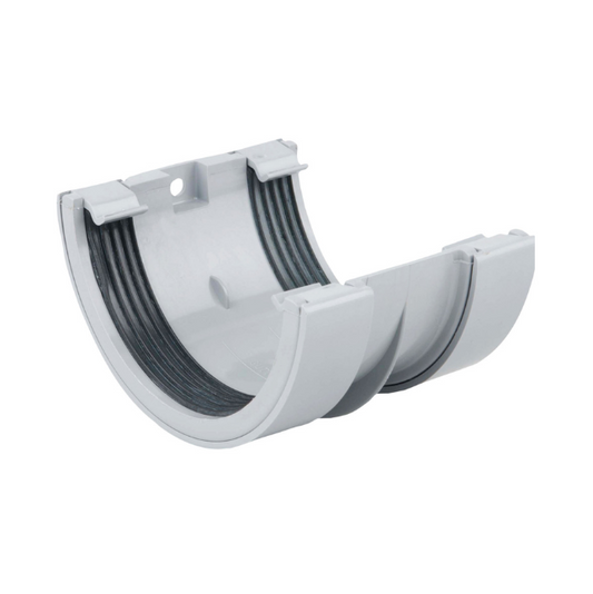 Wavin Osma RoundLine Gutter Union Bracket (Grey) 112mm – 0T005G