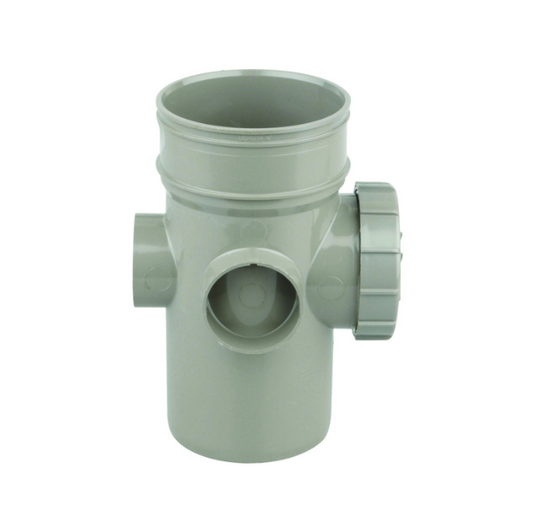 110mm OsmaSoil Ring-Seal System Bossed Access Pipe - Wavin (Olive) – 4S574E