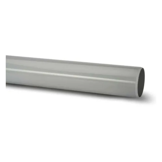 Polypipe Plain‑Ended Soil Pipe (Grey) 110 mm x 2.5m - P425G