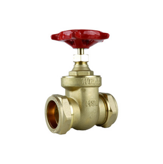 GENBRA British Standard Gate Valve Compression x Compression (DZR Brass) 35mm – BFGV-35