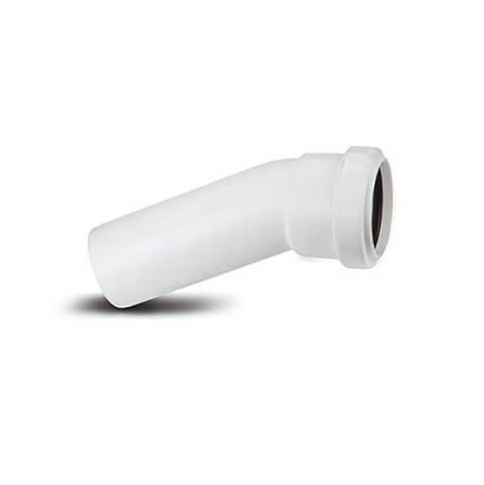 Polypipe Push-Fit Soil Boss Bend  (White) 40mm x 157½° - WP20W