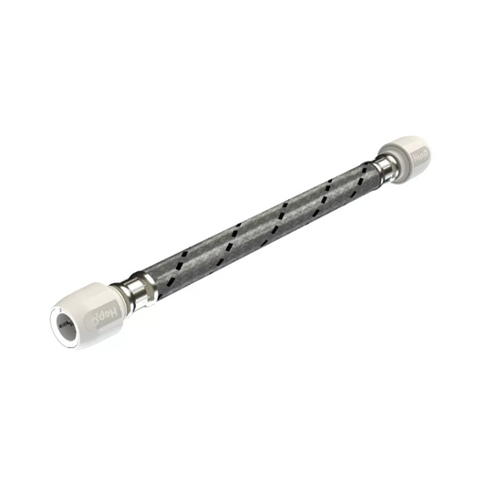 Hep2O Flexible Tap Connector (Silver) 15mm x 15mm x 300mm - HD125H/15W