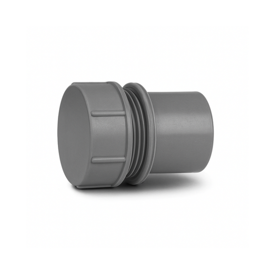 Polypipe Screwed Access Plug (Grey) 50mm - MU319G