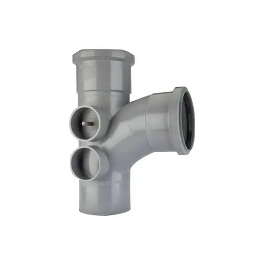 Polypipe PolySoil Single Branch 110mm x 92.5° (Grey) - ST414G