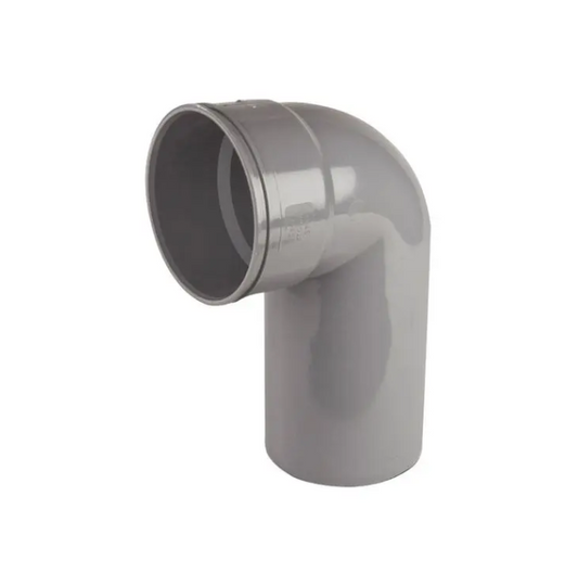 110mm x 87.5° OsmaSoil Solvent Weld Long Tail Bend - Wavin (Grey) - 4S260G