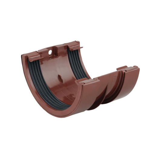 Wavin Osma RoundLine Gutter Jointing Bracket (Brown) 112mm – 0T005N