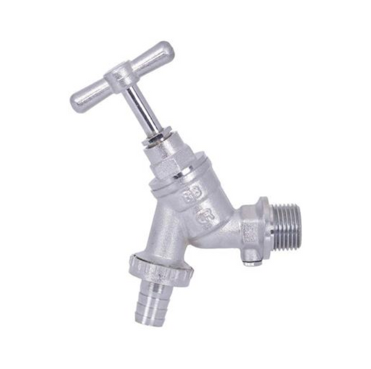 Genbra Hose Union Bib Tap with Double Check Valve (Chrome) ½" BSP – BFHUBDCCP-D