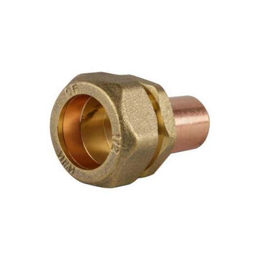 GENBRA MDPE to Copper Stop Tap (Brass) 20mm x 15mm – BFSTA-2015