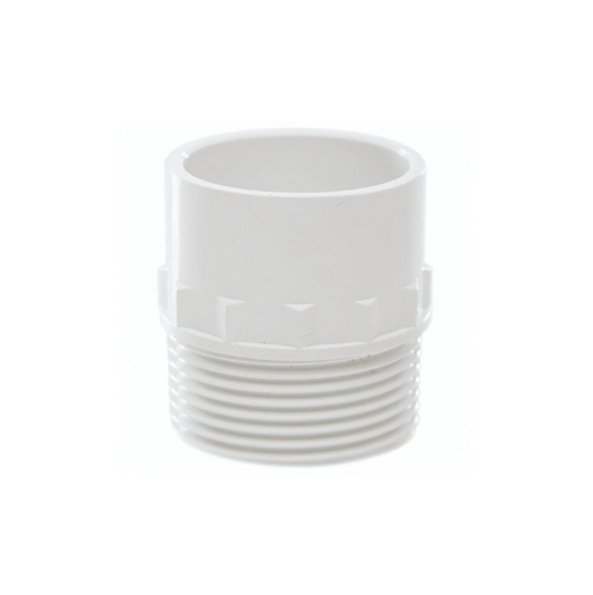 Polypipe ABS Solvent-Weld Male Iron Adaptor (White) 32 mm  – WS46W