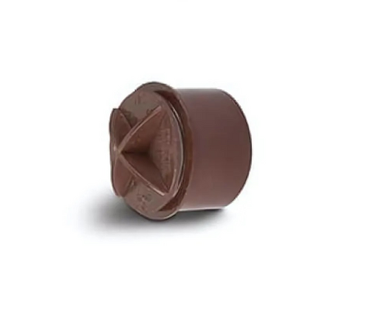 Polypipe Solvent‑Weld Screwed Access Plug (Brown) 40 mm – WS30BR