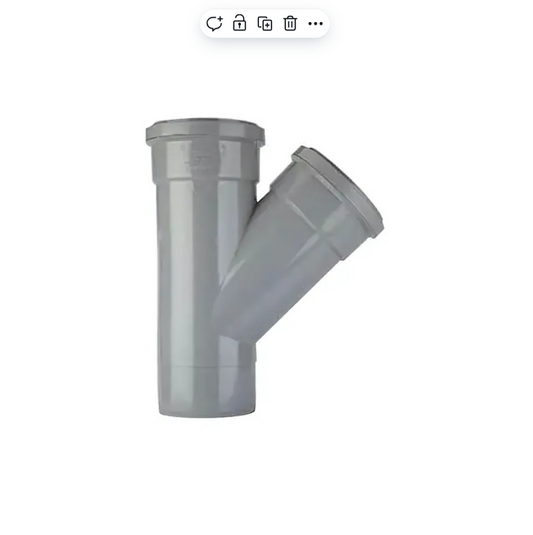 Polypipe PolySoil Single Branch (Grey) 110mm x 135° - ST404G