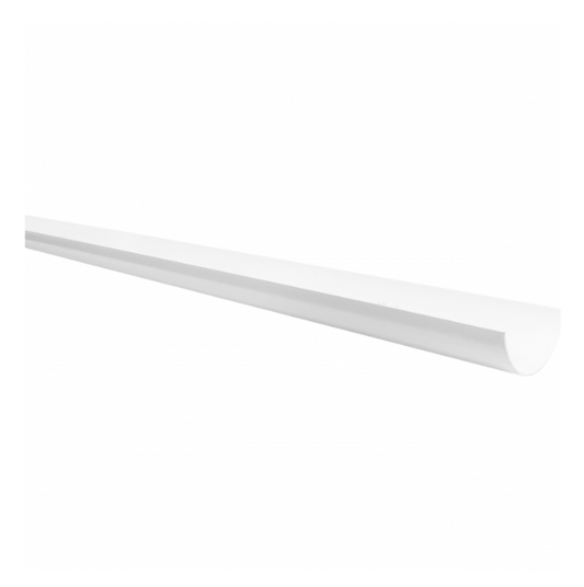 112mm x 4 M Half Round Gutter - Polypipe (White) – RR101W