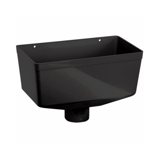 280mm x 157mm x 145mm Medium Hopper Head - Polypipe (Black) – RR140B