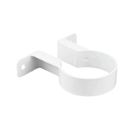 68mm Osma RoundLine Pipe Bracket - Wavin  (White) – 0T034W