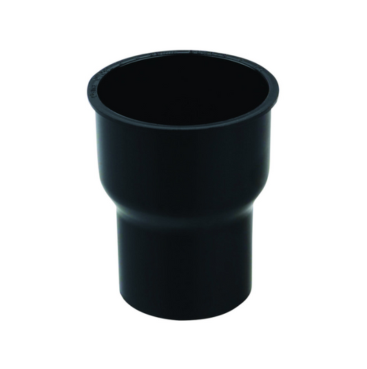Wavin Osma RoundLine Connector to 2.5" Cast Iron Pipe (Black) 68mm – 0T092B