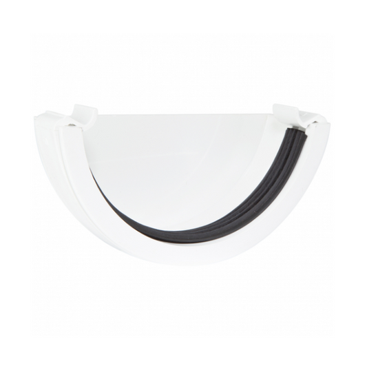 112mm Waste System External Stop End - Polypipe (White) – RR107W