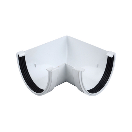 Wavin Osma Deepline Gutter Angle (White) 113mm x 90° – 9T903W