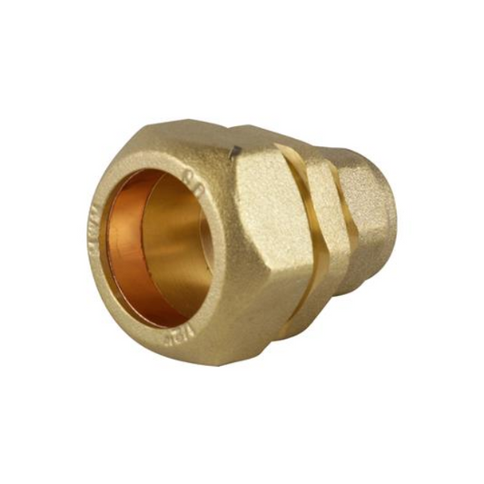 Genbra MDPE x Copper Coupler (Brass) 25mm x 15mm – GENBRA - BFMC-2515
