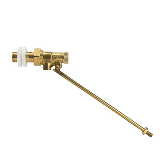 Genbra High-Pressure Brass Float Valve Part 1 with 10.5" Side Entry Arm (Brass) ½" BSP – BFPVPT1-10.5D