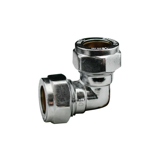 Chrome Compression Elbow (Chrome) 28mm – CCE-28